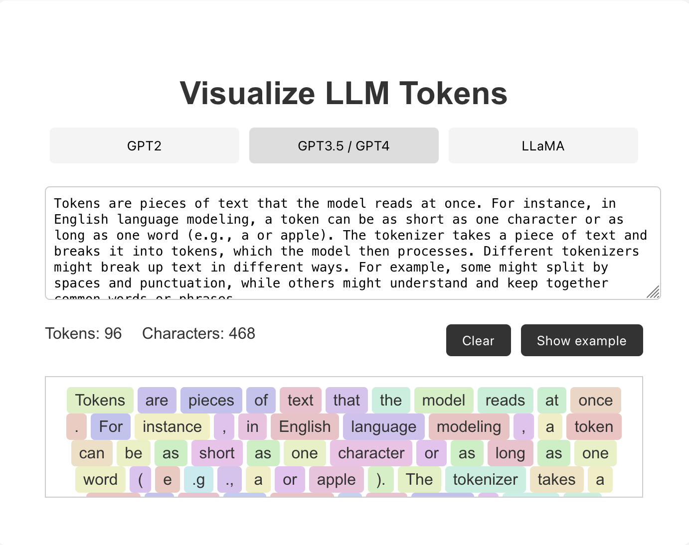 LLM Token Visualizer Logo
