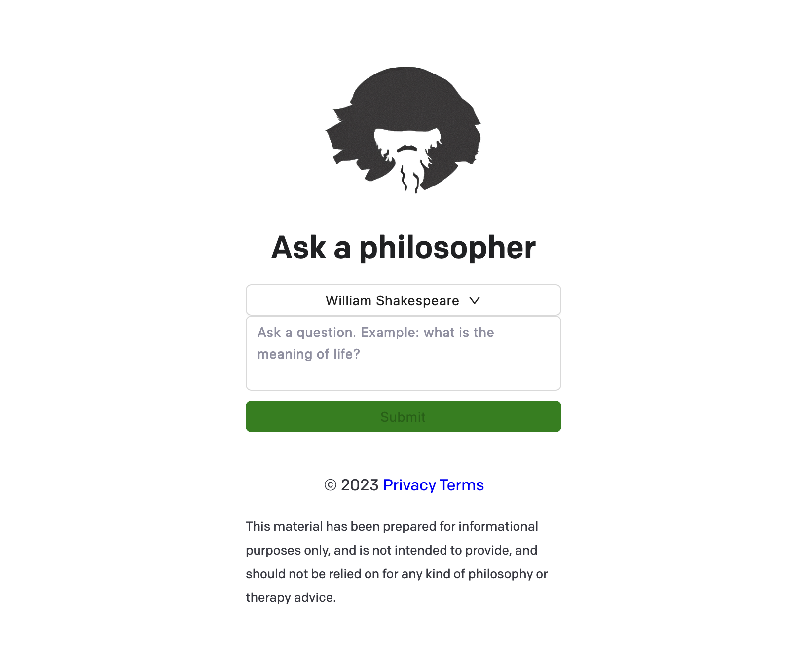 Ask AI Philosophers Logo